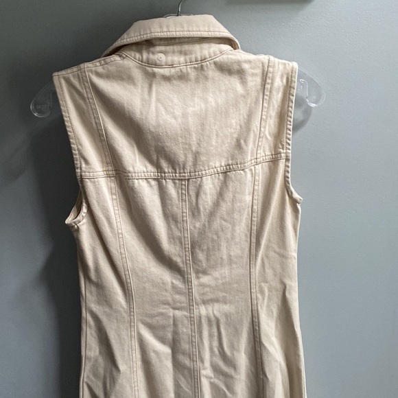 House of Harlow 1960 Women's Cream Maxi Denim Dress Size XS - Picture 7 of 9